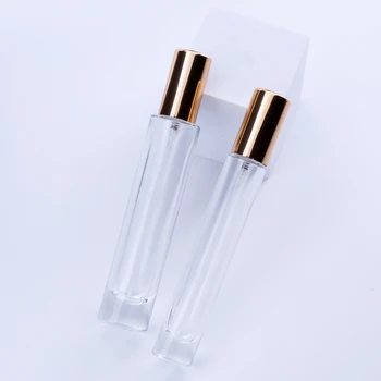10vnt 10ML 15ML Nešiojamų Perfumaria Daugkartiniai Aišku Storio Stiklo Butelis Su Purkštuvu,Tuščias Kosmetikos Konteineriai Purkštukai Buteliai