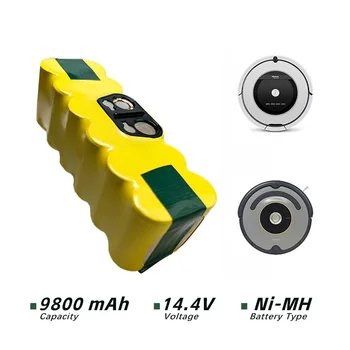 14,4 V 9800mAh Pakeitimo Baterijas iRobot Roomba Ni-Mh Baterijos Dulkių siurblys 500 600 700 800 900 620 650 780 890 Serija