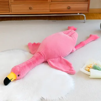 160cm Didelis Flamingo Pliušinis Lėlės Pagalvę Žaislai, Minkšti iškamša Pagalvėlė Paukščių Vestuvių Aukštos Kokybės Miegoti Su Dovana Mergaitėms, Vaikams