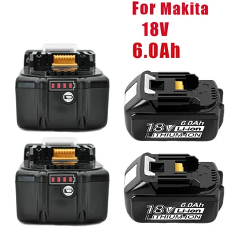 18V 6.0 Ah Bateriją už Makita 18V Akumuliatorius BL1830 BL1850 BL1840 BL1845 BL1815 BL1860 LXT-400 Bevieliuose Elektros Įrankis