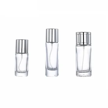 Aišku, Butelių Pakuotės Stiklo 20ML Kvepalai 30ML 50ML 10vnt Apvalios Formos Parfum Sidabro Purškimo Siurblio Daugkartiniai Kosmetikos Buteliukai Rūkas