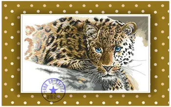 Amishop Aukščiausios Kokybės Premium Mielas Skaičiuojami Kryželiu Rinkinys Leopardas Mielas Žvėris Gyvūnų