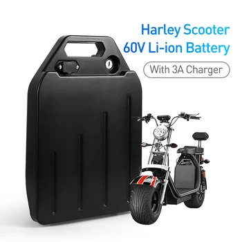 atsparus vandeniui Harley elektrinių automobilių ličio baterija 60V20ah dvi Varantys Sulankstomas citycoco elektrinis motoroleris, dviratis