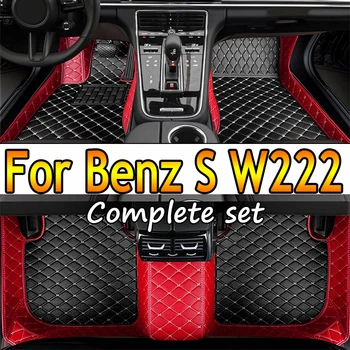 Automobilių Kilimėliai Benz S W222 Sedanas 4-sėdynės 2014 m. 2015 m. 2016 m. 2017 m. 2018 m. 2019 m. 2020 Pėdų Pagalvėlės kiliminė danga Padengti Interjero Priedai