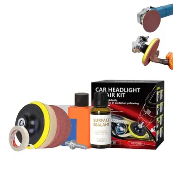 Automobilių Žibintų Poliravimo Rinkinys Žibintų Remontas Anti-scratch Ir techninės Priežiūros Skystis 30ml galinio vaizdo Veidrodis Danga