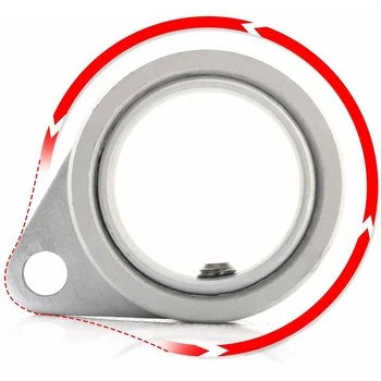 Dalys Vėliavos Stulpo Žiedas 0.75-1 Colio Polių Skiedra 360° Besisukantis Aliuminio Lydinio Aliumininiai Polių Swivel Žiedas Anti-Wrap