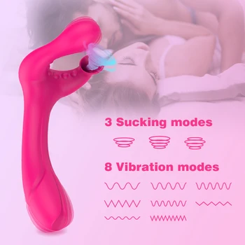Daugiafunkcinis Čiulpti Dildo Vibratorius Moterims G Spot Klitorio Stimuliatorius Siurbimo Antgalis Massager Moterų Sekso Žaislai Suaugusiems 18+