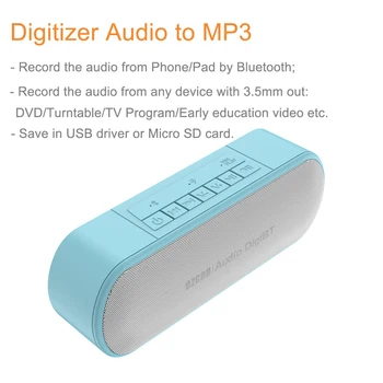 ezcap221 Garso įrašymo Kortele, Bluetooth, MP3 Grotuvas, Mini Speaker KOMPIUTERIUI Telefono Muzikos Vaizdo Garso Įrašymo TF Kortelė, USB 