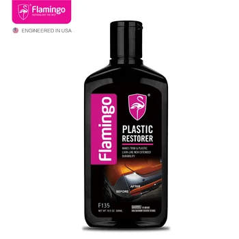 Flamingo F135 300ml Plastiko Restauratorius Automobilinio Plastiko Atkurti Padengimo medžiaga Išorinis Remontas Švarus Atnaujinti Restauravimo Black Shine