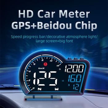 G16 Automobilių Hud Transporto priemonės, GPS Head-up Display Transporto priemonės HUD Universalus Spidometro Rida Skaitmeninis Laikrodis Visiems Automobiliams
