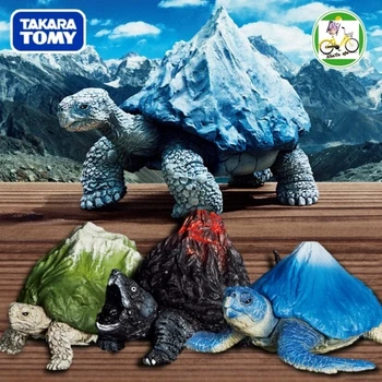 Japonija Tomy Gashapon Žaislai Miniatiūrinių Kalnų Vėžlys Vulkanas Vėžlių figūrėlių, Modelis Žaislai Ornamentu Vaikų Dovanų