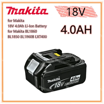 Makita Originalus 18V 4.0 AH 5.0 AH 6.0 AH Įkraunamas Elektros Įrankiais, Baterija su LED Li-ion Pakeitimo LXT BL1860B BL1860 BL1850