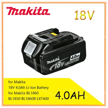 Makita Originalus 18V 4.0 AH 5.0 AH 6.0 AH Įkraunamas Elektros Įrankiais, Baterija su LED Li-ion Pakeitimo LXT BL1860B BL1860 BL1850