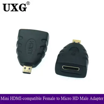 Micro HDMI suderinamus Mini HD Tipo-C moterį, Micro HD D Male Adapter C Moterų-D Male Kompiuterį TV HD Sąsajos Jungtis