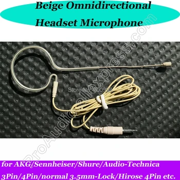 MiCWL Vienos ausies kabliuko Belaidės laisvų Rankų įrangos Mikrofonas Sennheiser Shure AKG Audio-Technica 3Pin 4Pin 3.5 mm