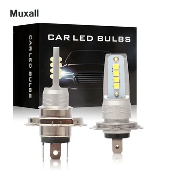Muxall 2x H7, H8, H11 9005 HB3 9006 HB4 H1 H3 H4 3535 Chip Canbus Išorės Led Lemputės Automobilių Led Rūko Tolimosios Šviesos Žibinto Šviesos Šaltinis