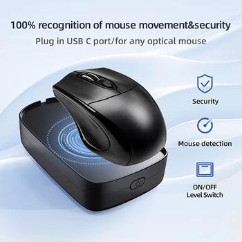 Pelės Jiggler Virtualios Pelės Anti-miego Automatinis Judėjimas, Siekiant užkirsti Kelią Kompiuterį Užrakinti Ekraną Pelės Elektroninių Artefaktas Pelės Perkraustymas