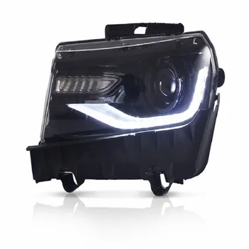 Pora Automobilių Žibintų montavimas Chevrolet Camaro 2014-2015 M. Automobilių Priekinių žibintų Plug&Play Auto LED Žibintas Sistema