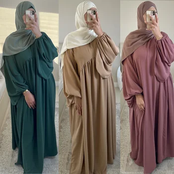 Ramadanas Musulmonų Abaja Suknelė Elegantiška, Kukliai Ilgai Dresse Turkija Dubajus Eid Abayas Moterų Kaftan Hijab Skraiste Jilbab Islamas Drabužiai