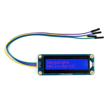 RGB Apšvietimu LCD1602 Modulis 16x2 Simbolių LCD Ekranas, I2C Komunikacijos R2LB
