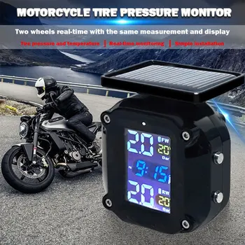 Saulės motociklo padangų slėgio stebėjimo belaidžio išorės padangų slėgio daviklis motociklo oro slėgio jutiklis monitorius