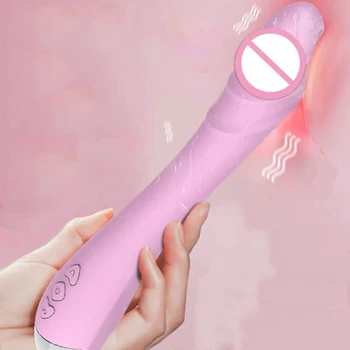 Sekso Žaislas Dildo G Spot Vibratorius Moterims Klitoris Makšties Magic Wand Massager Moterų Masturbacija Sekso Žaislai Suaugusiems Seksualus Prekių 18