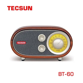 Tecsun/Desheng BT-60 Riešuto Medžio masyvo FM High Fidelity 