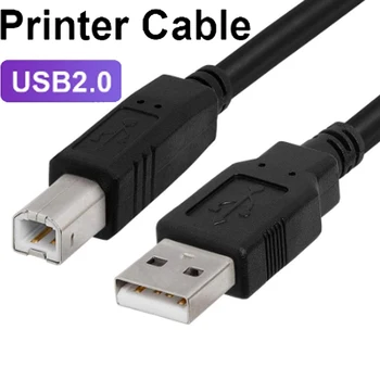 USB kabelis spausdintuvui Didelės Spartos A į B, Vyrų vyrų usb Spausdintuvo Kabelį, duomenų sinchronizavimas, 3d label printer lenovo 1,5 m 3m 10m 5m