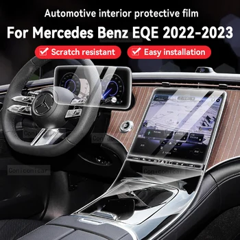 Už Merceds Benz EQE 2022 2023 Automobilio Salono pavarų Dėžė Skydo Lipdukas Anti-Scratch Apsauginės Plėvelės Remonto Apdailos Reikmenys