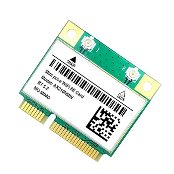 WiFi 6E AX210HMW Mini PCI-E Wifi Kortelės AX210 802.11 Ax/Ac 2.4 G/5G BT5.2 Belaidžio ryšio Adapteris, skirtas Žaidimų Nešiojamas
