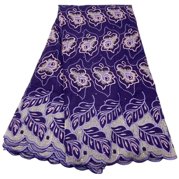 YQOINFKS 5 Metrų Medvilninio Audinio, Cirkonio Šveicarijos vienspalviai voile Nigerijos Moterys Tekstilės Vestuvių Suknelė Siuvimo Amato Nuotaka Kostiumas YQ-8072