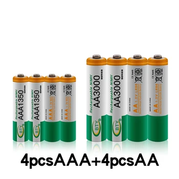 Įkraunamas NiMH AAA baterijos, 100% v, 1.2 MAH, AA, 1350 MAH, 1.2 MAH naujovė 2 pardavimo